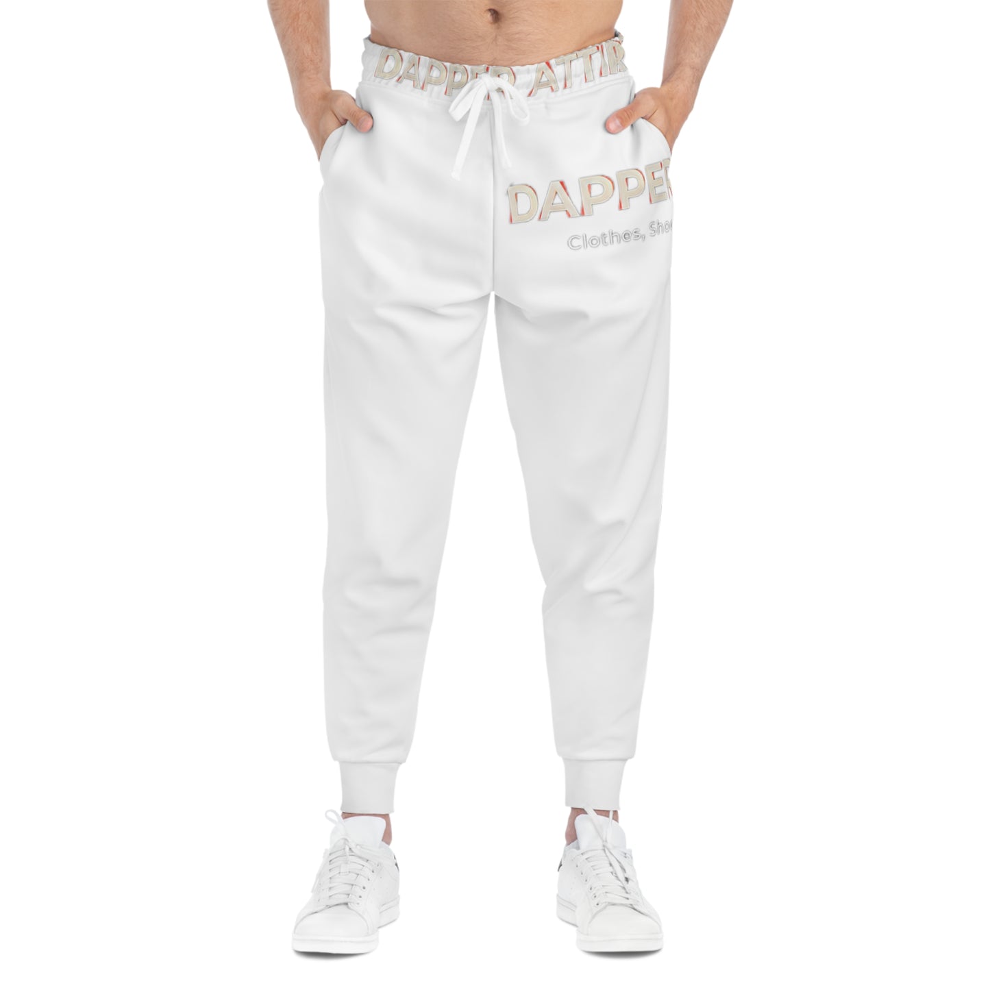 White Dapper Joggers