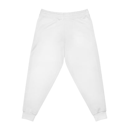 Slogan White Athletic Joggers